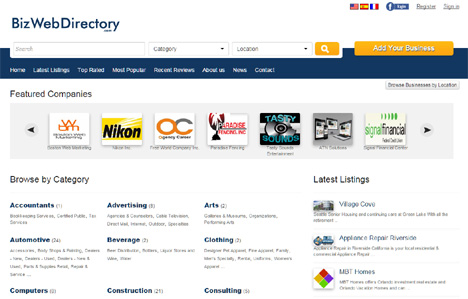 biz web directory template