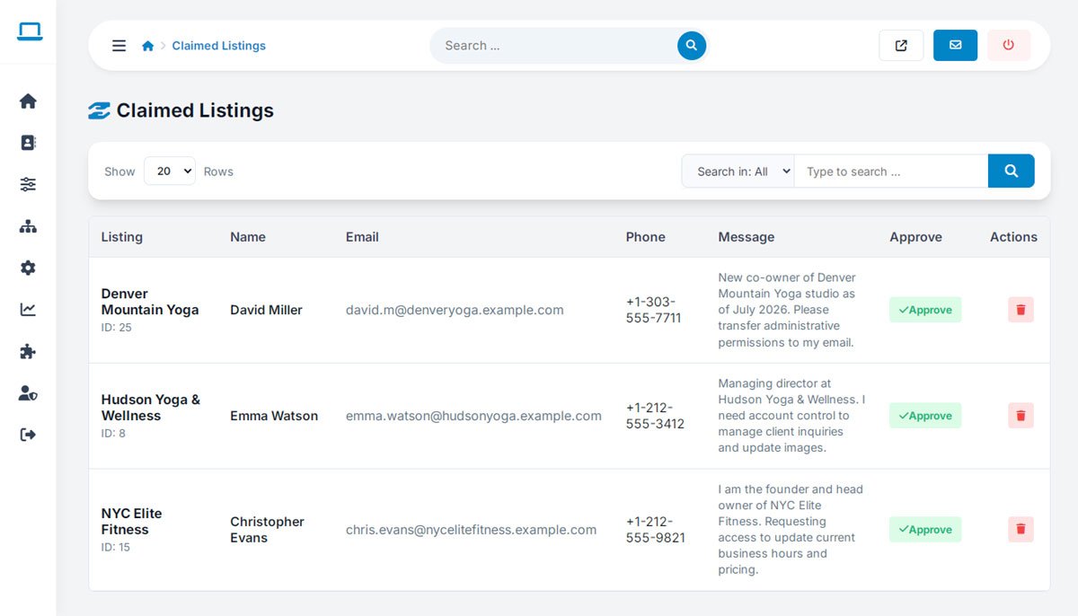 php business directory feature: turn pre-loaded listings into paying customers with the claim workflow