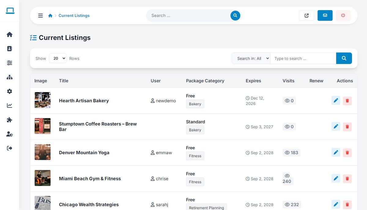 php business directory feature: moderate thousands of listings without losing track of any of them