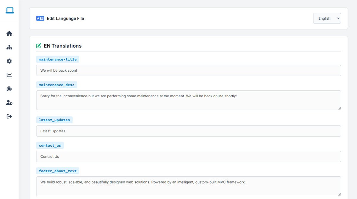 php business directory feature: rewrite any label or system message — no code required