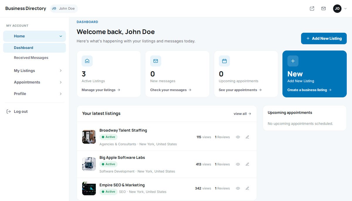 php business directory feature: a vendor dashboard that proves roi without a single support ticket